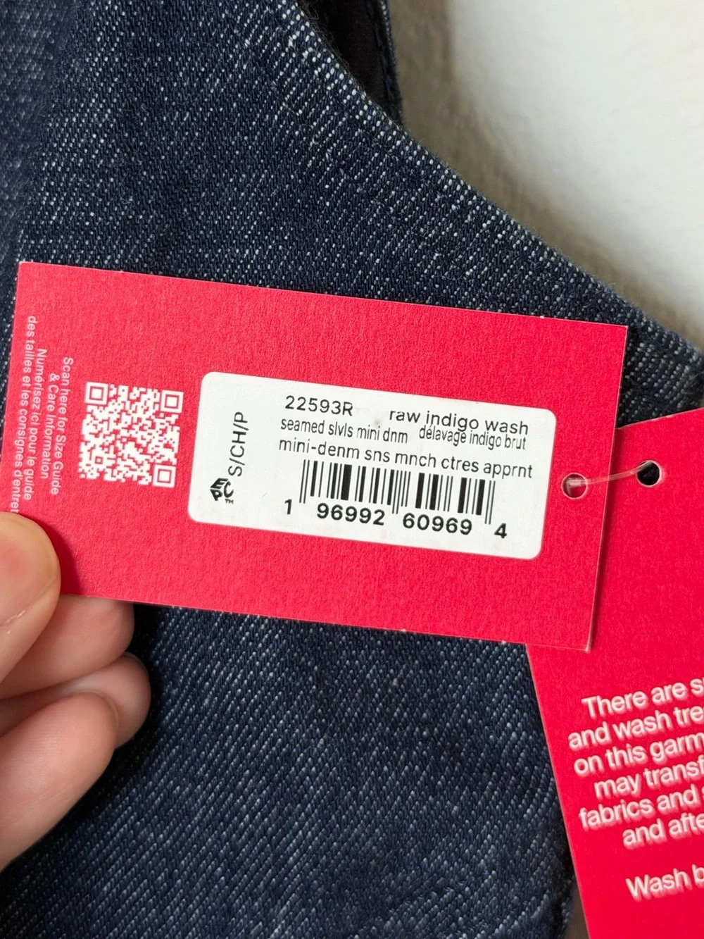 SPANX Denim Seamed Mini Dress